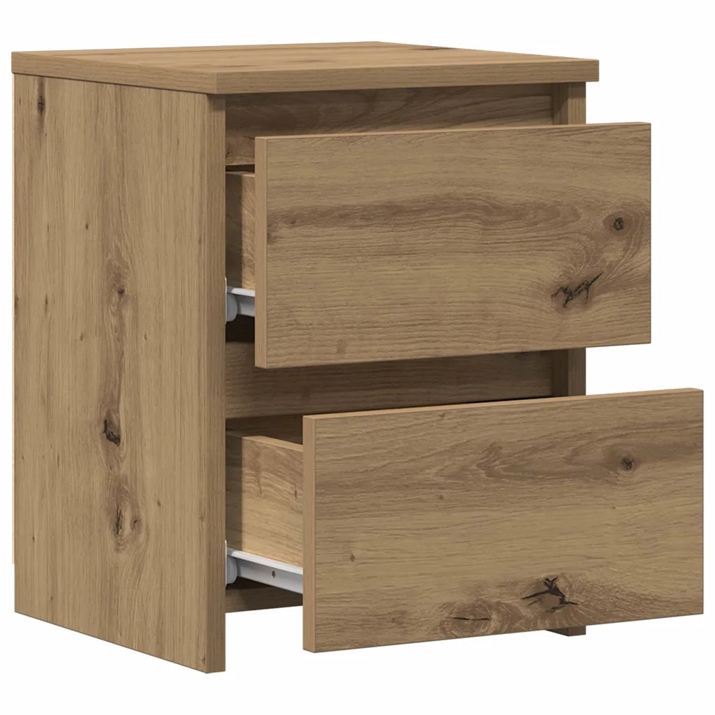 Comodino Rovere Artigianale 30x30x40 cm in Legno Multistrato 855848