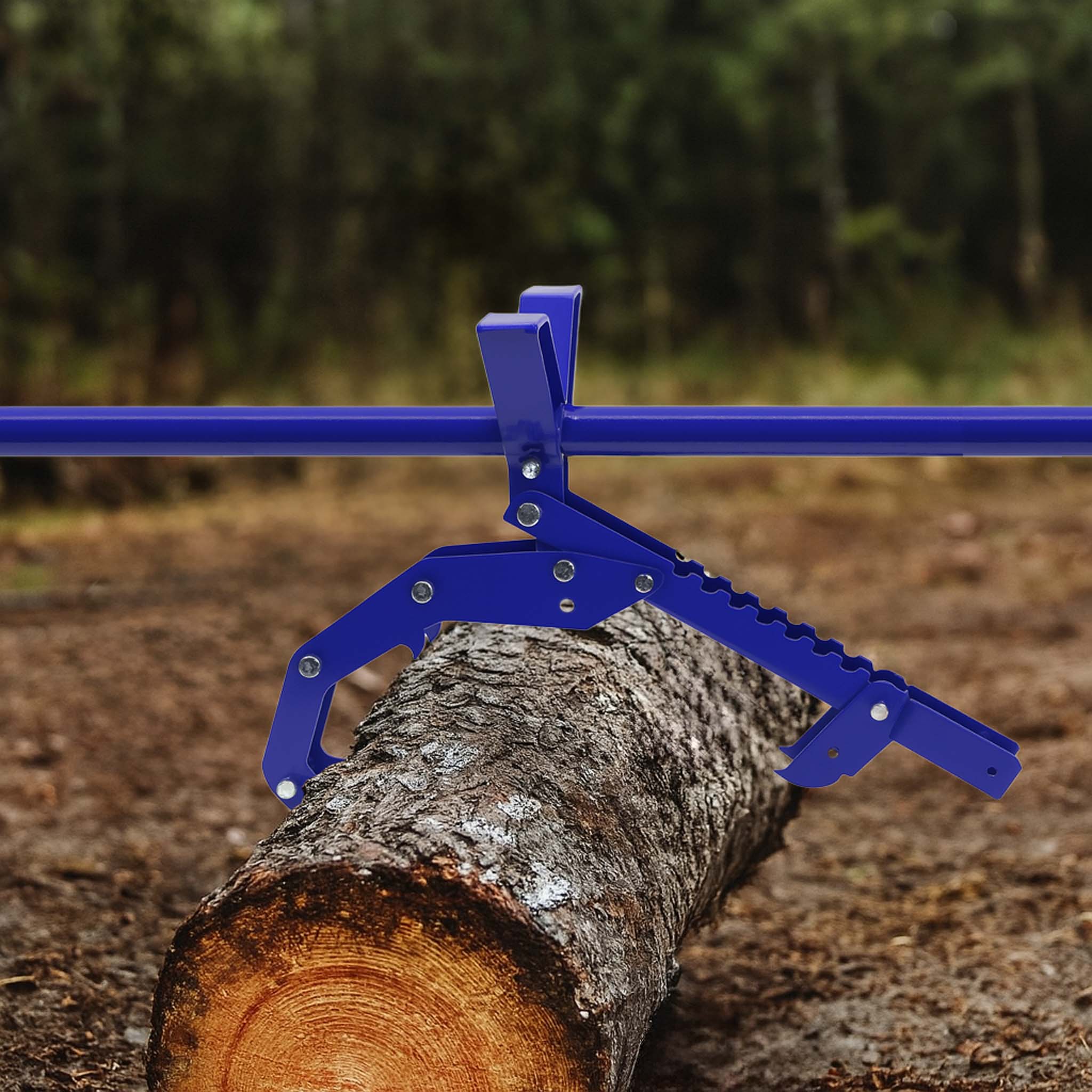 Leva giratronchi e alzatronchi 5in1, per sollevamento tronchi Ø50cm, in acciaio