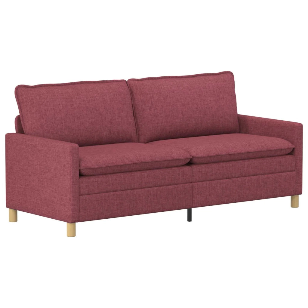 Set di divani 2 pz Rosso Vino Tessuto 3417104