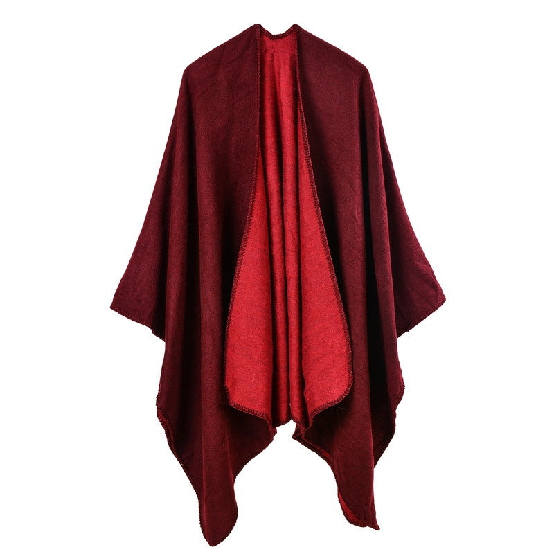 Sciarpa double face, in classico cashmere, mantella/scialle versatile e semplice
