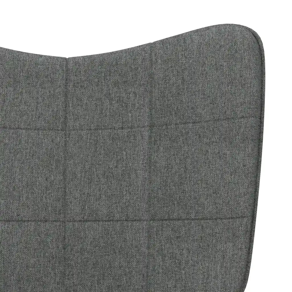 Sedia a Dondolo Grigio Scuro in Tessuto CFW7563961