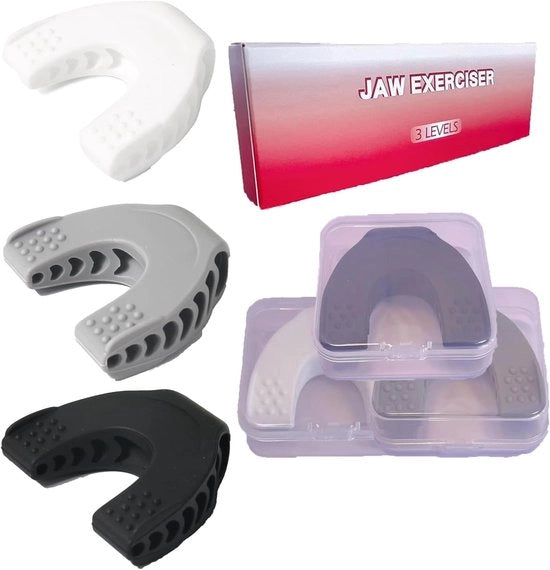 Allenatore per una Linea Mandibolare Definita - 3 Livelli di Resistenza (40 lbs, 50 lbs, 60 lbs)