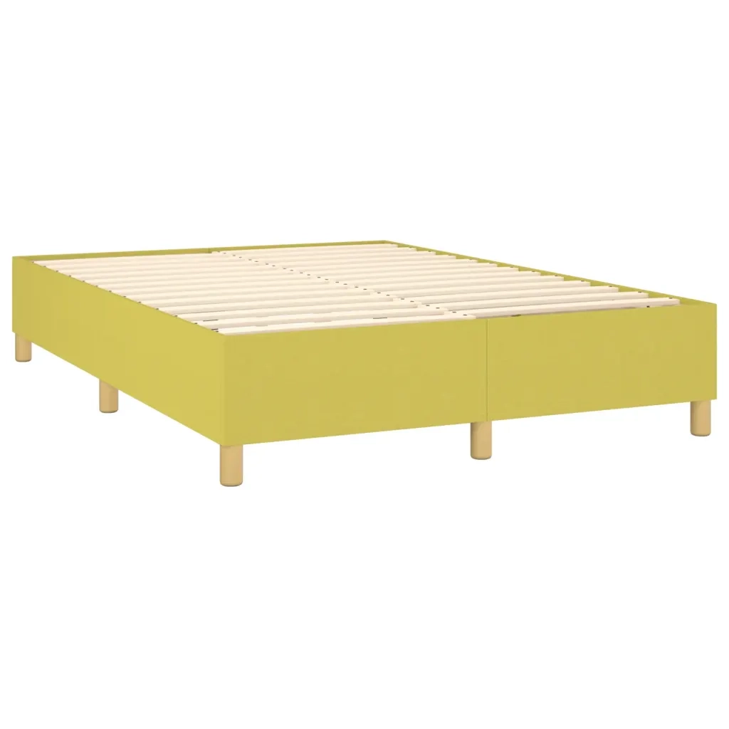 Struttura Letto a Rete a Molle Verde 140x200 cm in Tessuto 3120968