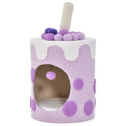 Albero per gatti Condo 67 x 37 x 37 cm giocattolo interattivo per gatti stile bubble tea moderno in legno ingegnerizzato viola 20_0020903