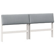 Testiera | Testata imbottita Grigio chiaro 180 cm Pino massello