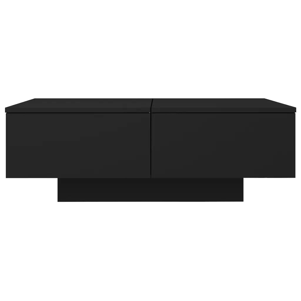 Tavolino da Salotto Nero 90x60x31 cm in Legno Multistrato 804176