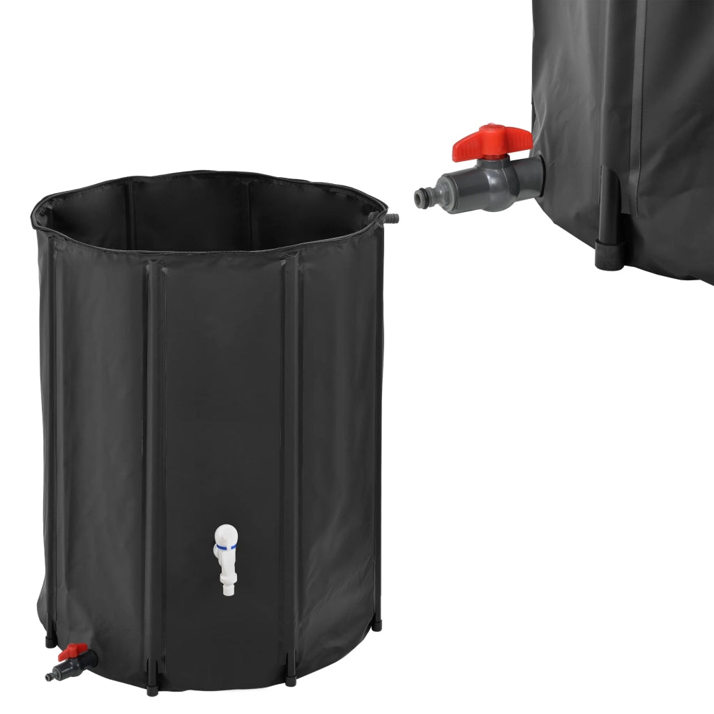 Serbatoio per acqua piovana da 500 litri 80 x 98 cm nero 03_0010517