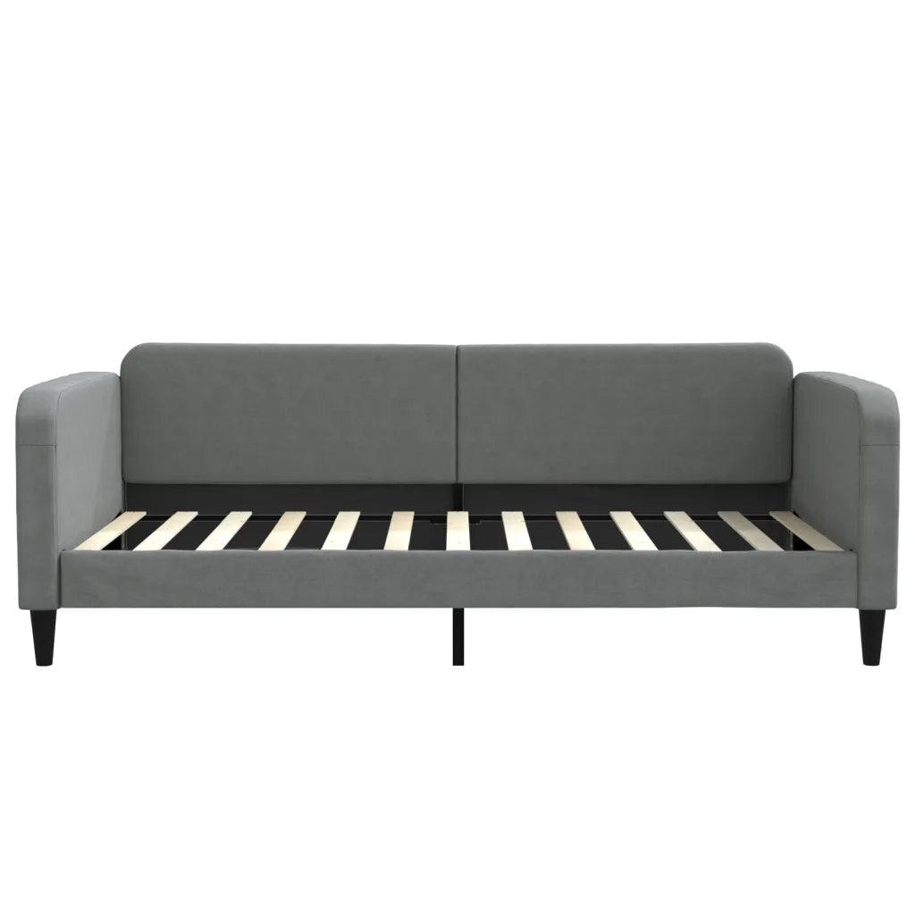 Divano letto | Sof¨¤ letto | Letto singolo Estraibile Cassetti Grigio Scuro 100x200cm Tessuto