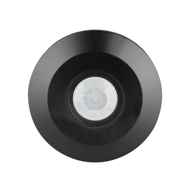 Sensore del soffitto PIR piatto nero