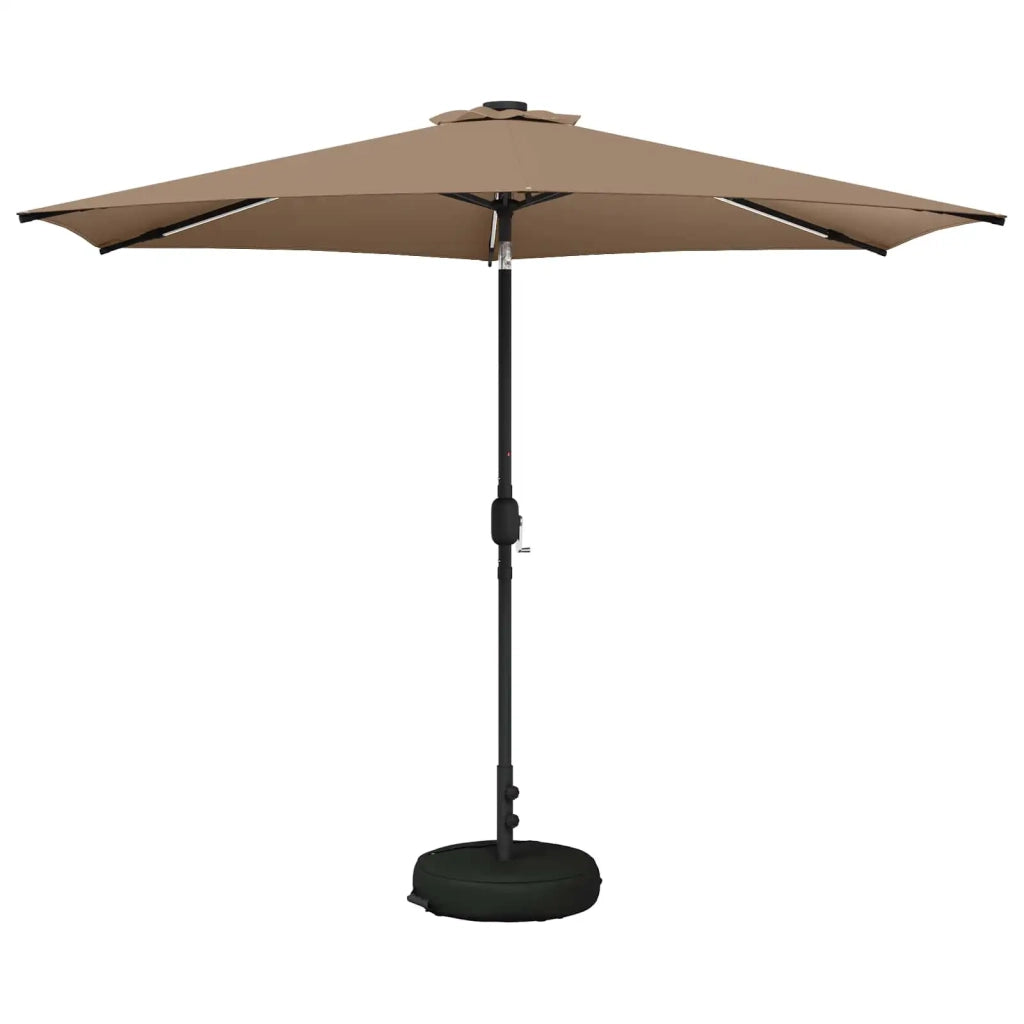 Parasol da Giardino con Luci LED 300 x 300 cm Poliestere 42036268