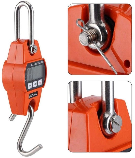 Ponderatore per uso domestico - Ponderatore in acciaio inossidabile molto preciso - Capacità di 300 kg / 600 lb - Ponderatore elettrico per agricoltura e caccia.