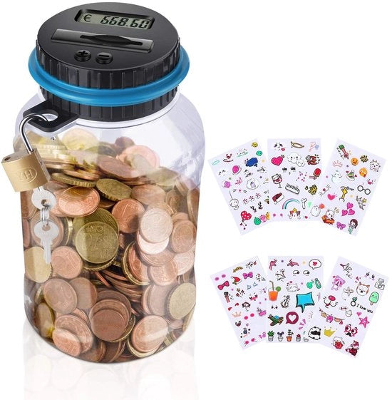 Contenitore elettronico per bambini - 1,8 L con chiusura a serrature