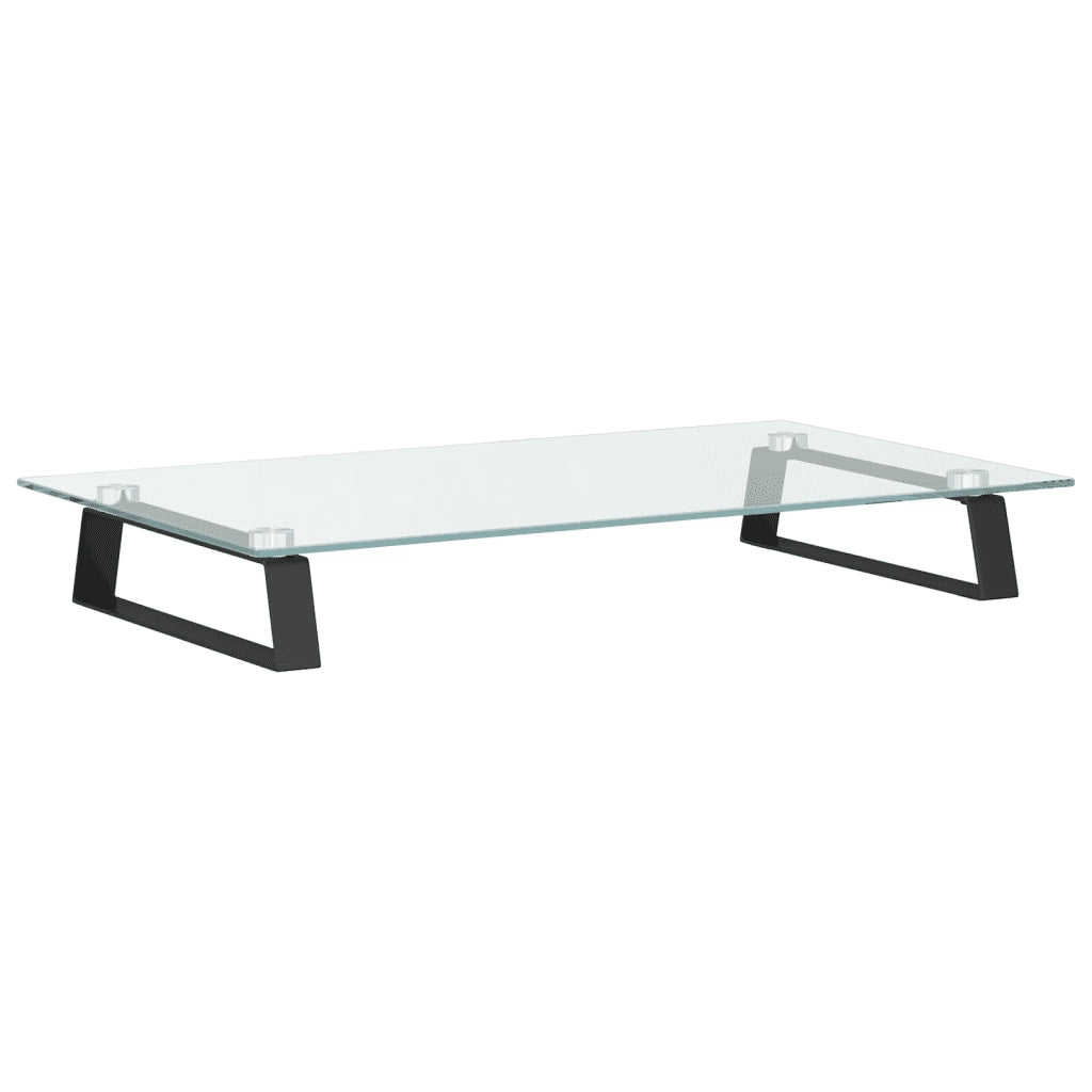 Supporto per Monitor Nero 60x35x8cm Vetro Temperato e Metallocod mxl 133367