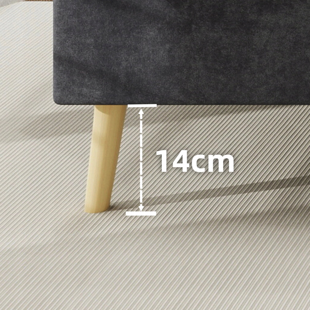 Letto minimalista - Xylo - 140x200 - Grigio - Senza materasso