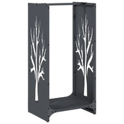 Rastrelliera per Legna da Ardere Antracite 40x30x80 cm CFW4114891
