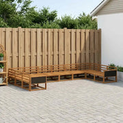 Set di divani da esterno 10 pcs Naturale