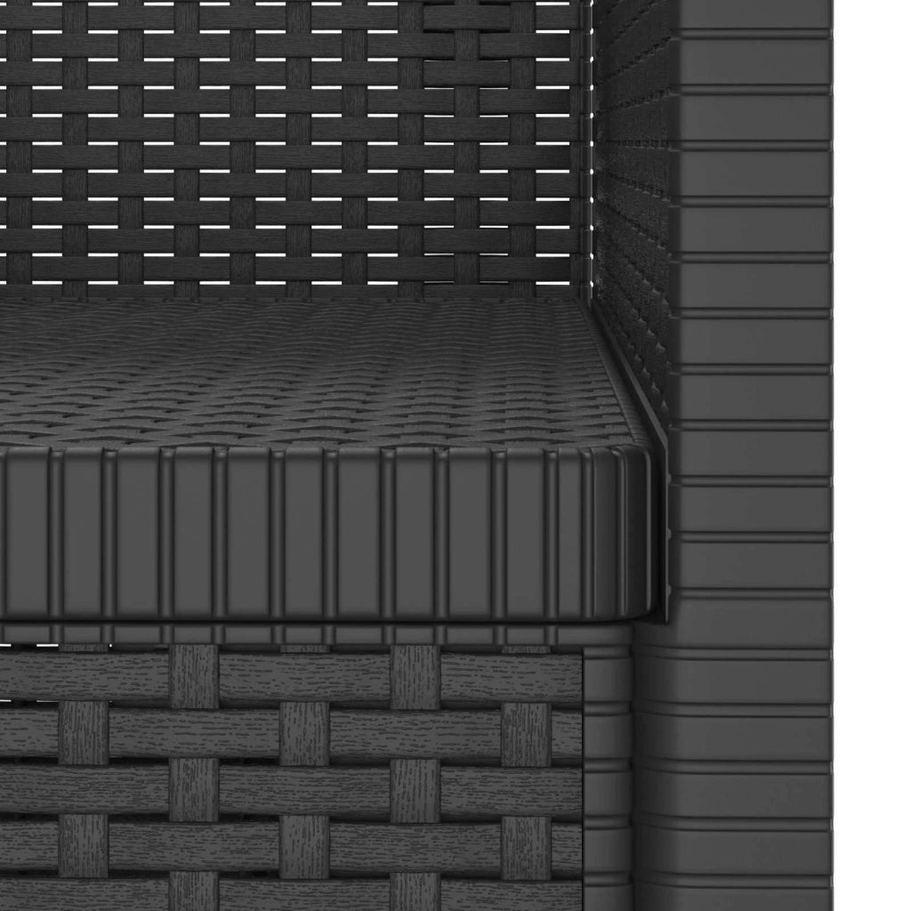 Poltrona a 1 Posto Aspetto Rattan PP Antracite 8011848
