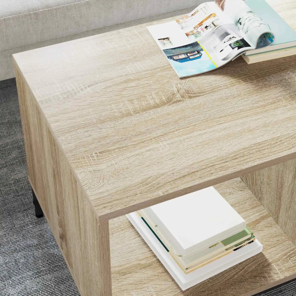 Tavolino da salotto con cassetto Rovere Sonoma 90 x 49 x 46 cm 883446