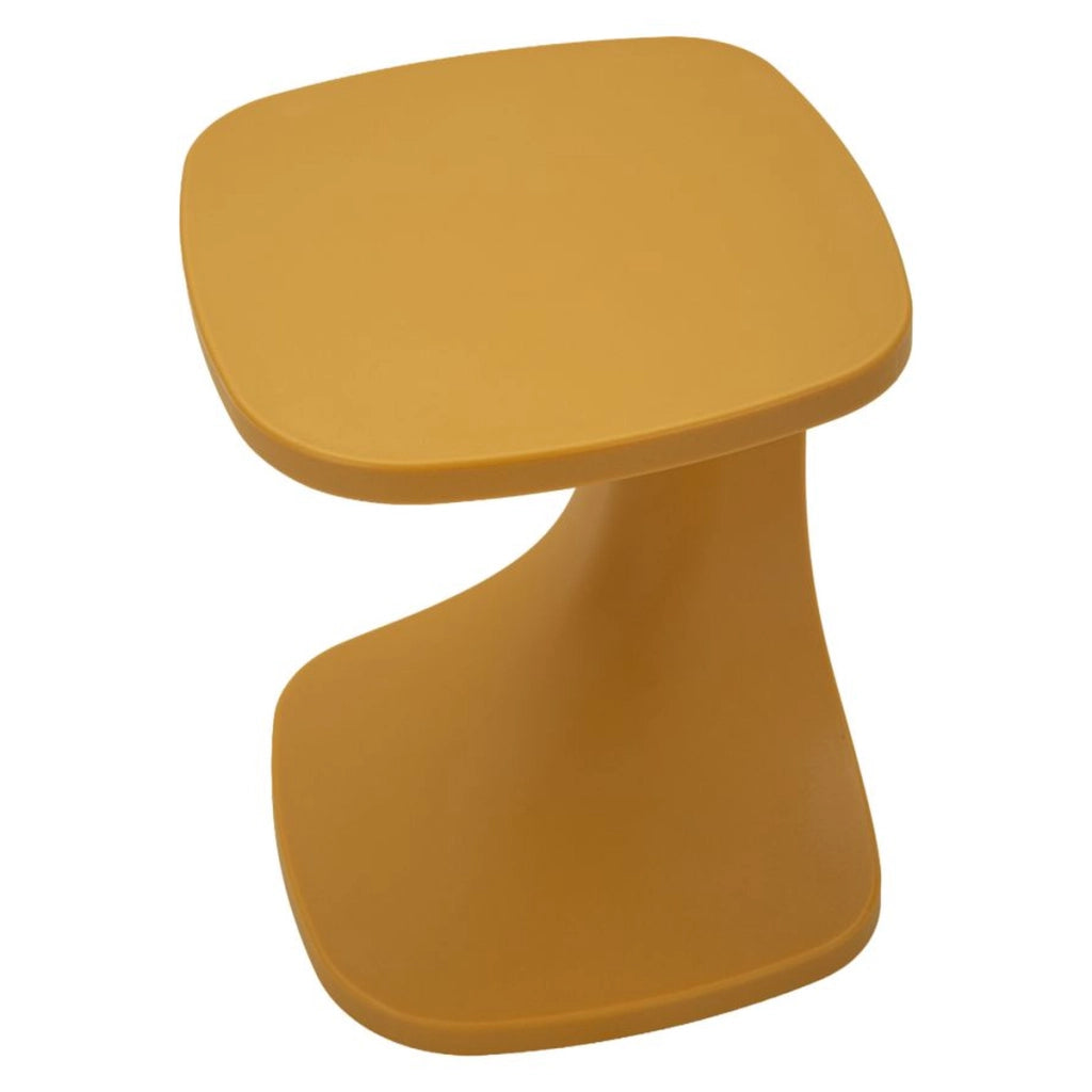 Tavolino VKH1092, Giallo, Plastica, 42x42x52 cm