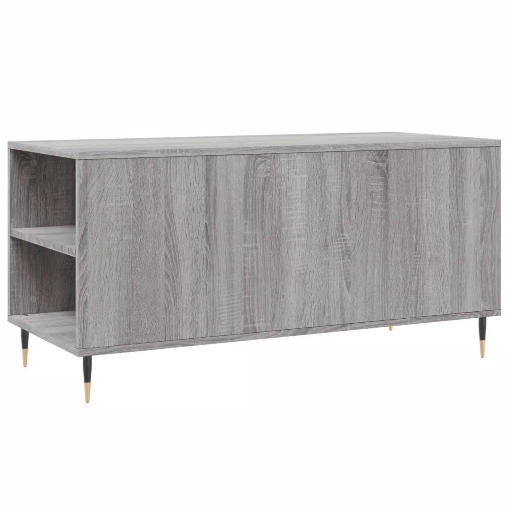 Tavolino salotto | Tavolino da caff¨¨ | Tavolino da Soggiorno Grigio Sonoma 102x44,5x50 cm Legno Multistrato