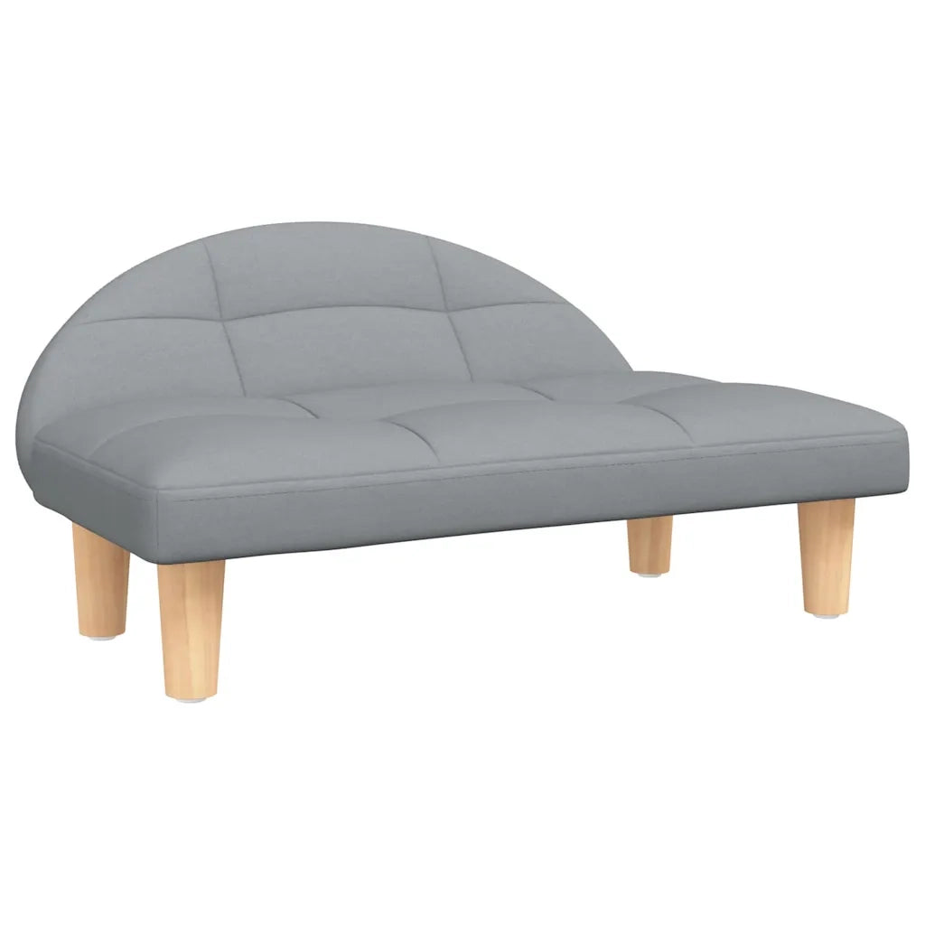Lettino per Cani Grigio Chiaro 70x52x30 cm in Tessuto 171933