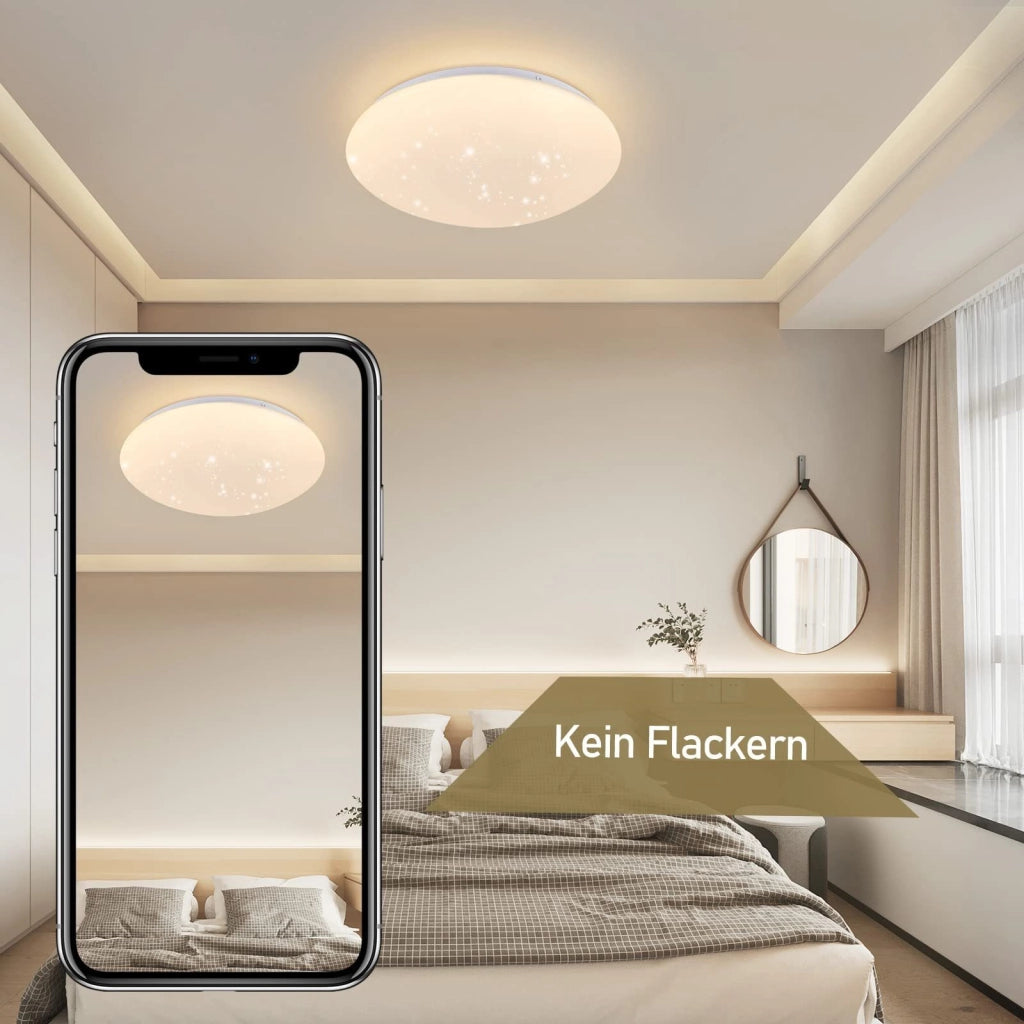 ZMH Lampada da soffitto plafoniera LED cielo stellato rotonda moderna per soggiorno