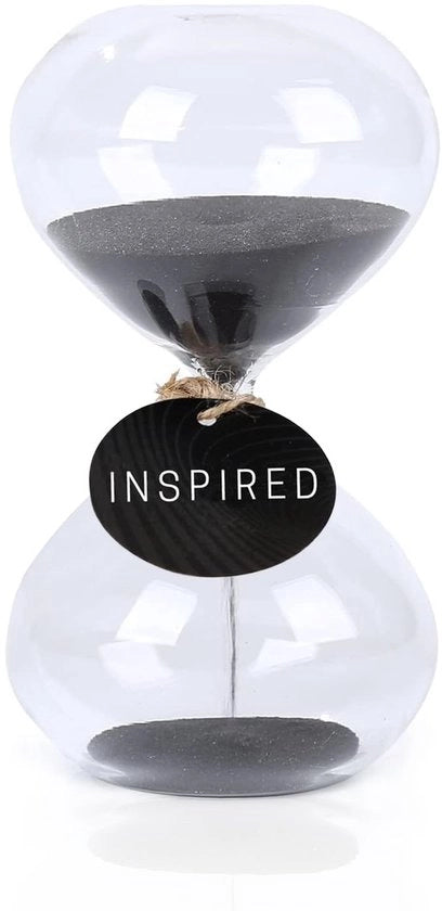 Orologio a Sabbia 60 Minuti - Vetro Borosilicato Artigianale - Orologio a Sabbia 30 Minuti - Decorazione per Casa/Studio - Senza Manutenzione - Ecologico - Orologio a Tempo