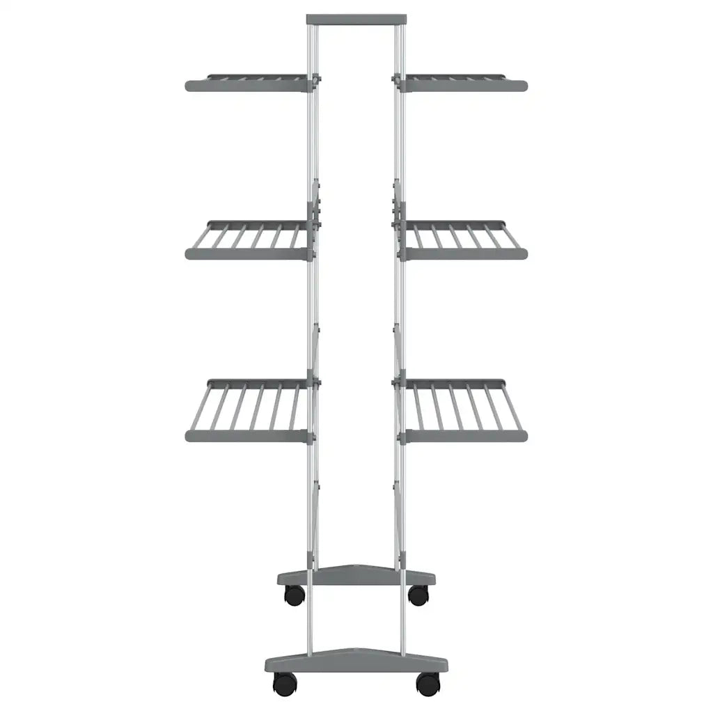 Stendibiancheria con Ruote 89x64x129 cm in Alluminio CFW6423496