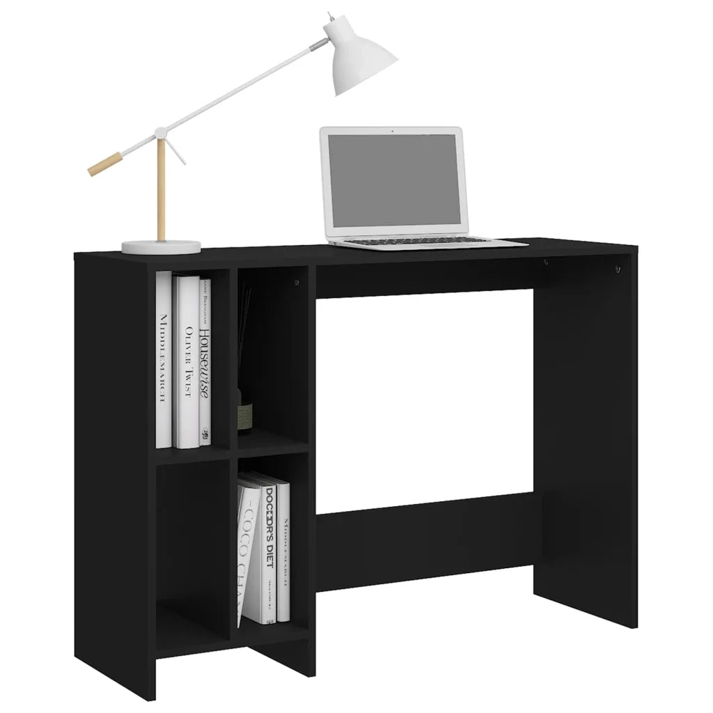 Scrivania per Portatile Nera 102,5x35x75 cm Legno Multistrato 808342