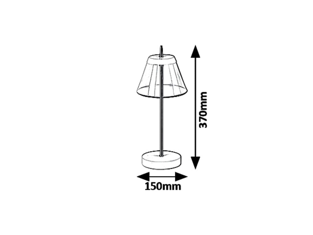 Lampada da tavolo Rabalux Aviana bianca LED 6W 4000K