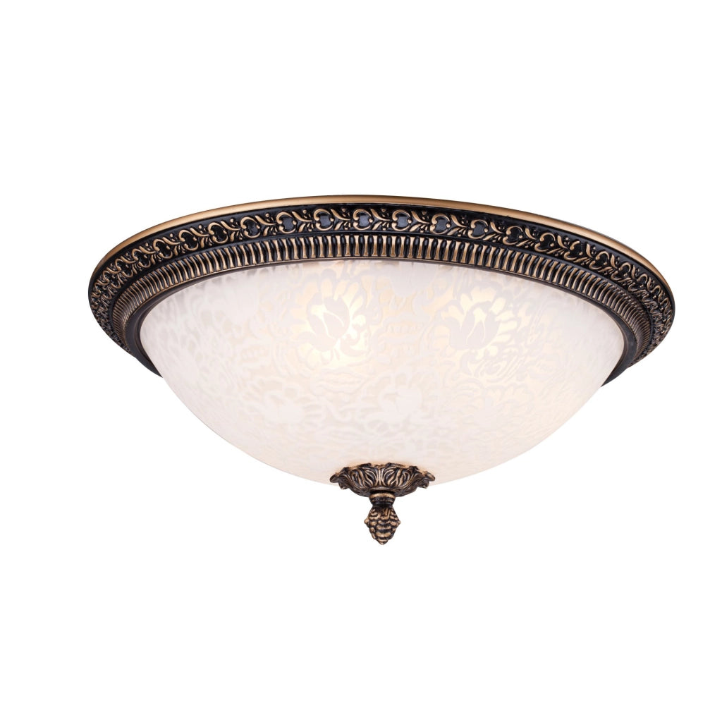 Maytoni Plafoniera contemporanea Pascal 3 luci E27 bronzo metallo vetro