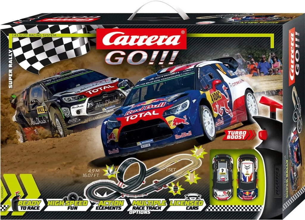 PISTA CARRERA 4.9 METRI SUPER RALLY CON 2 MACCHINE INCLUSE