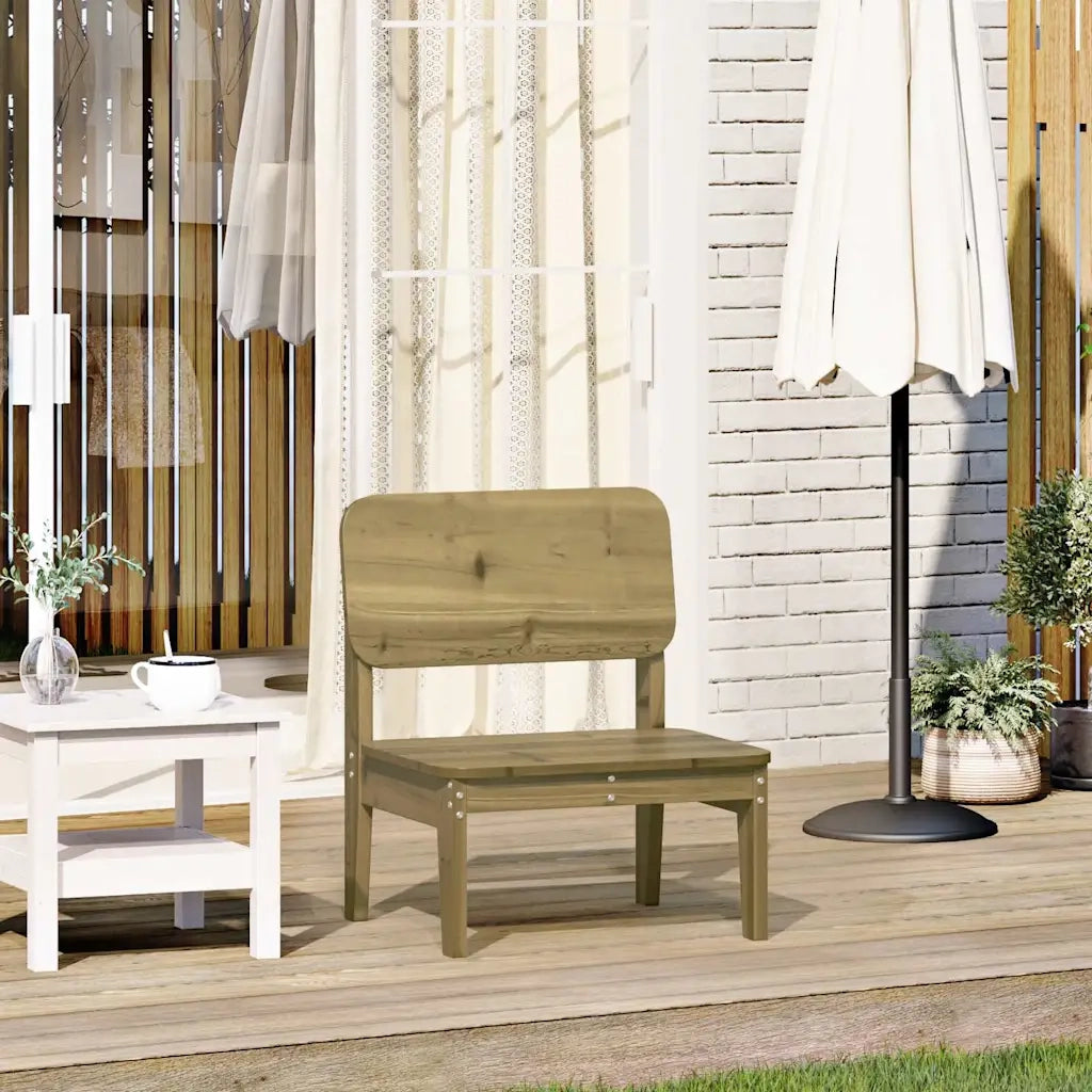Sedia da Giardino | Sedie da Esterno 60x52,5x72 cm in Legno Impregnato di Pino