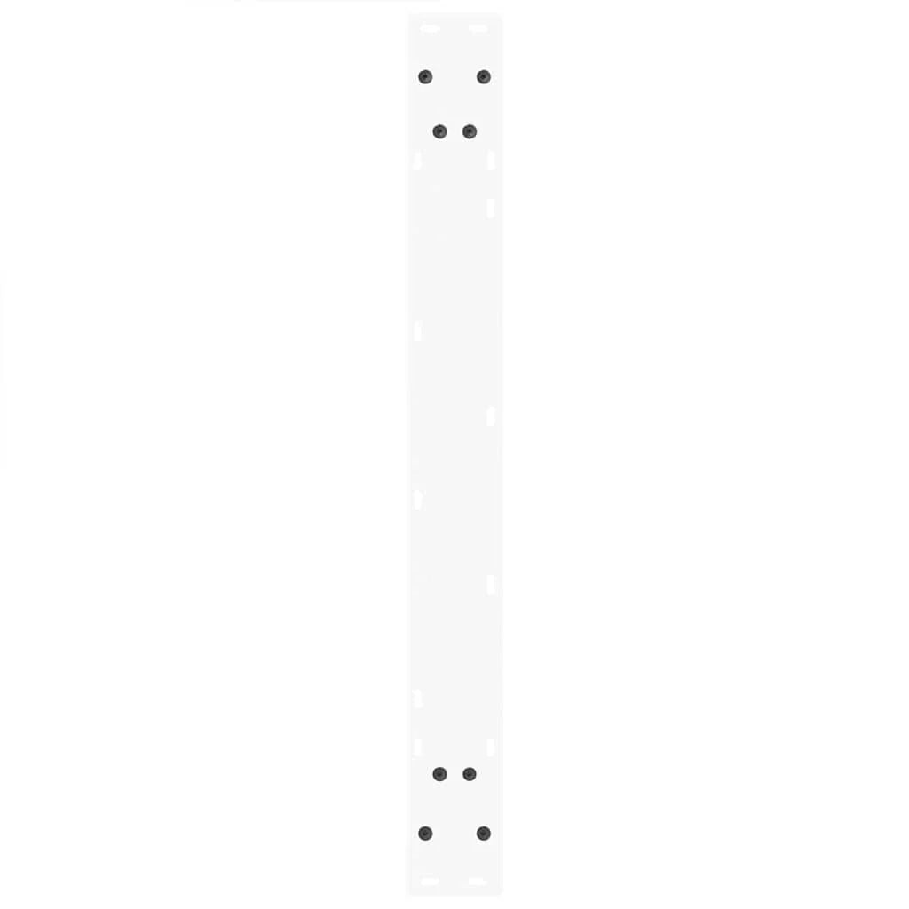 Set di 3 gambe per tavolo geometriche regolabili 90 x 73 cm design moderno sala da pranzo acciaio bianco 02_0056881