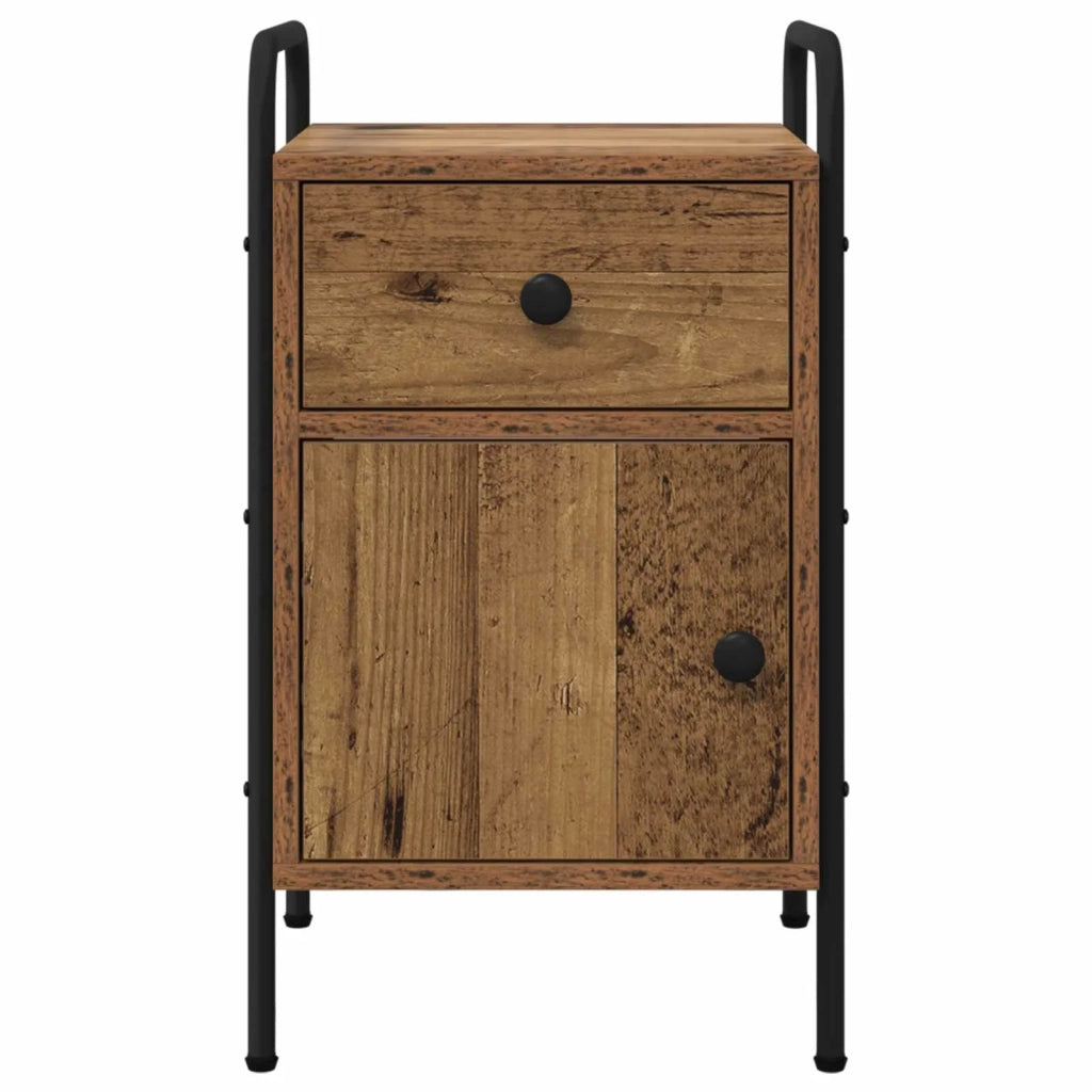 Armadio da Notte 2 pz Legno antico 35 x 36,5 x 61 cm 8007656
