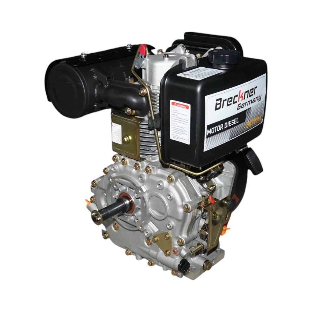 Motore diesel 13CV 192F, 498cc, 3600 giri/min, albero cilindrico filettato 25,4mm, avviamento a strappo