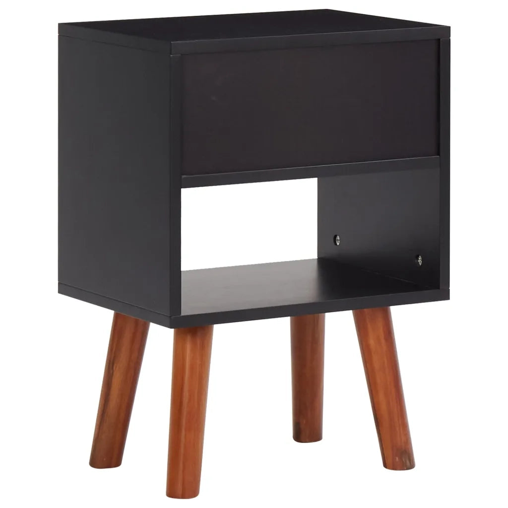 Comodino in Massello Acacia 40x30x57 cm 243176