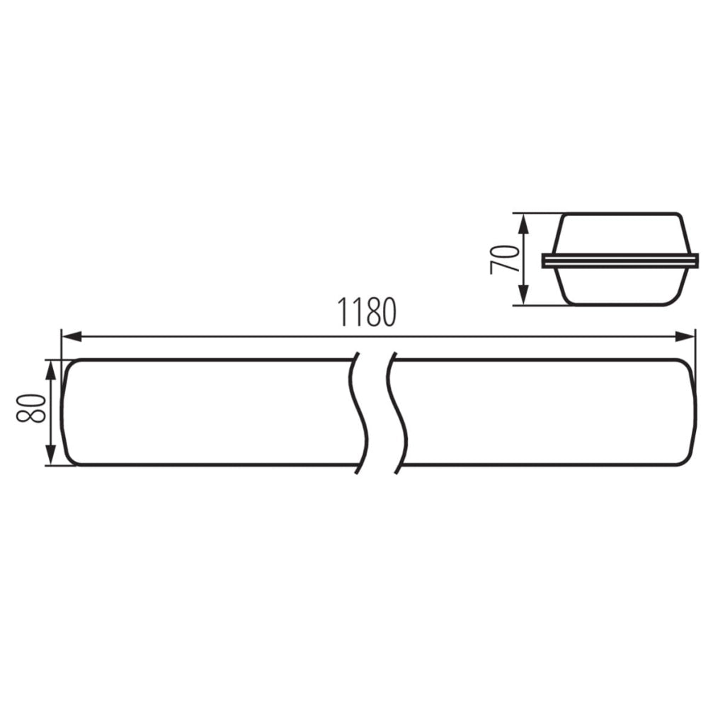Kanlux MAH plafoniera stagna LED 26W 3900lm 4000K IP65