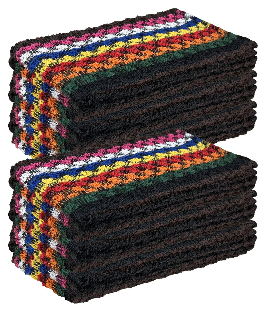 Set Strofinacci Cucina Confezione Da 3/9/18/30 Pezzi In Cotone Multicolore 45 x 65 Cm Canovacci Asciugamani Assorbenti Riutilizzabili Lavabili In Lavatrice 