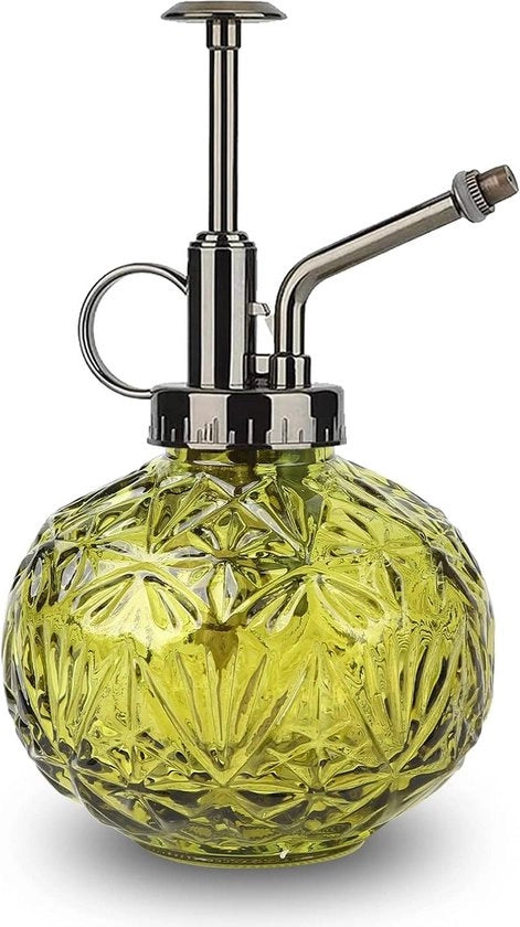 Spout per giardinaggio a spruzzo di vetro - spazzola per piante vintage - spazzola per piante - spout per giardinaggio - pompa per piante (verde)