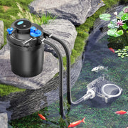 Set filtrante per laghetto CPF-2500 fino a 6000l UVC 11W Pompa NEO3800 Tubo
