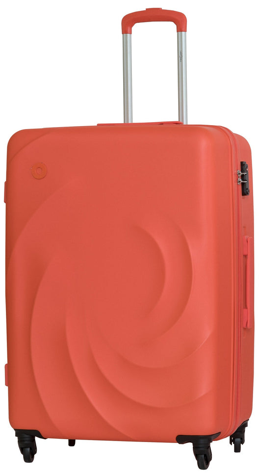 Set 3 Valigie Trolley Rigide in ABS 4 Ruote TSA Ravizzoni Estasi Corallo