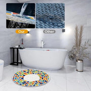 Mat di sicurezza antiscivolo per docce, dimensioni 60 x 60 cm, materasso morbido e confortevole con fori di drenaggio per docce interne, aree umide e rapidamente asciutto