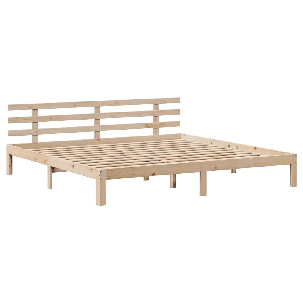 vidaXL Giroletto con Cassetti 200x200 cm in Legno Massello di Pino
