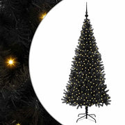 Albero di Natale | Decorazioni natalizie con 300 LED con supporto Nero 180 cm PVC