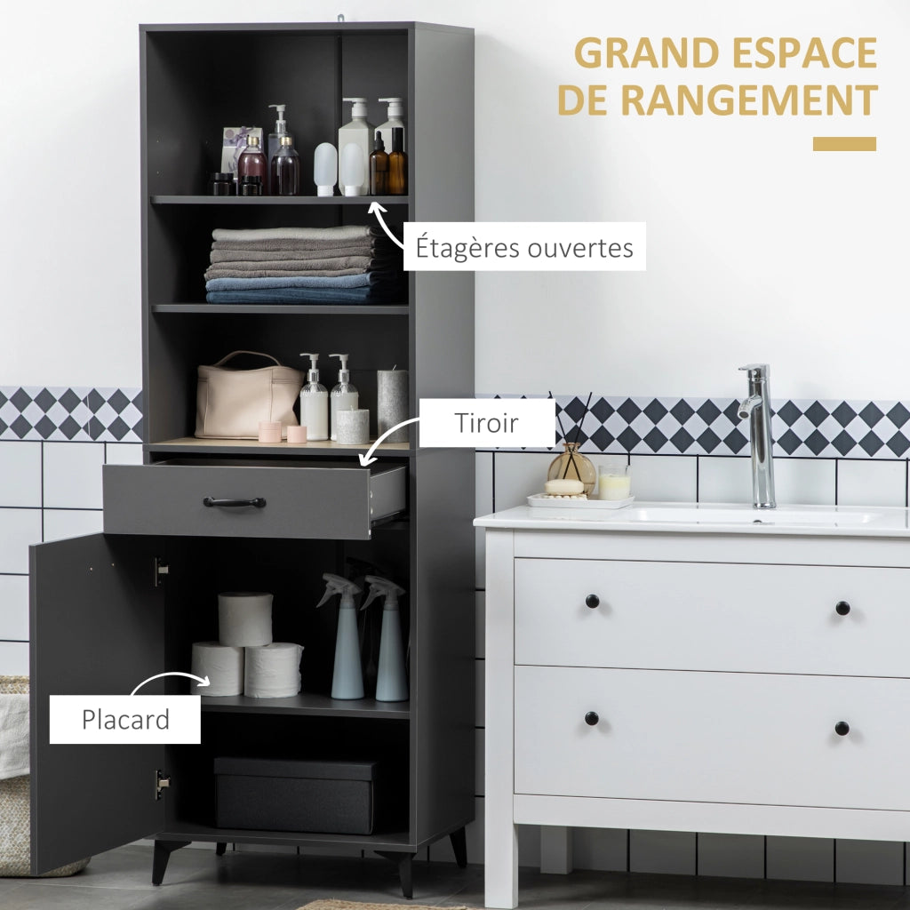 Credenza ¨C zephmum ¨C grigio effetto quercia design industriale