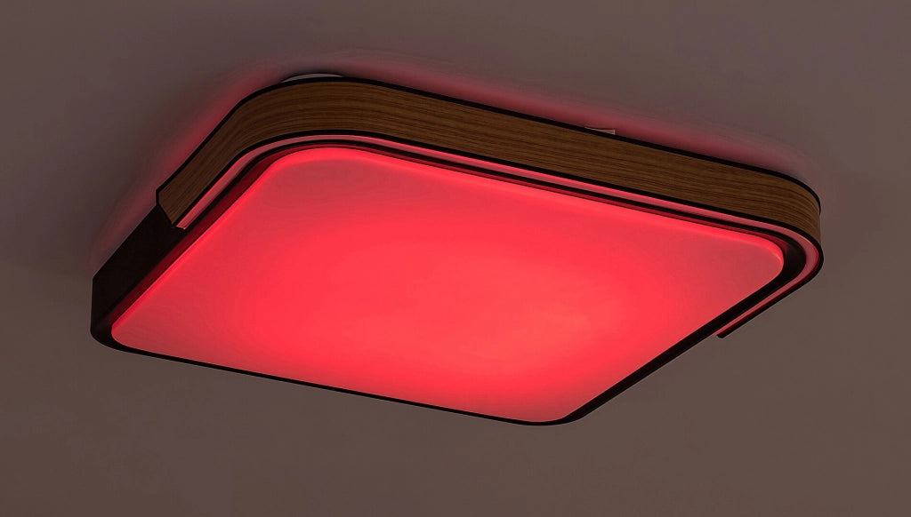 Plafoniera LED RGB Rabalux Arild 50cm 48W nera con telecomando