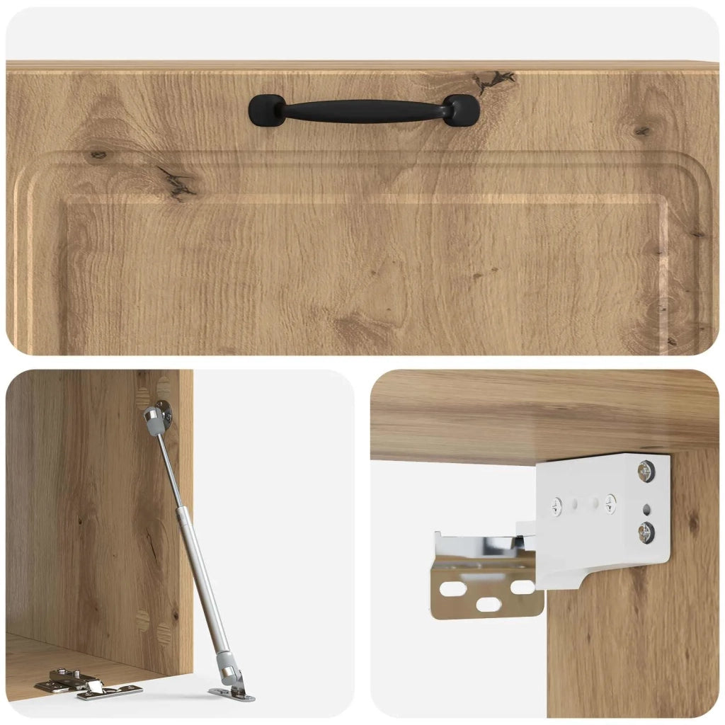 Mobile Porta TV da Muro 98 x 41 x 30 cm Rovere Artigianale 899384