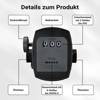 Contatore per pompa gasolio diesel 3 bar 10-60l/min 25,4mm tolleranza 1%