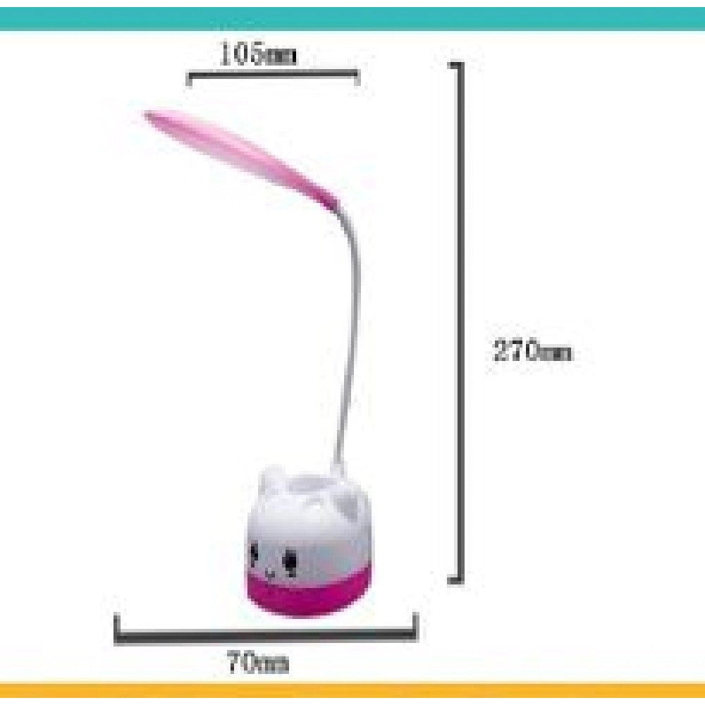 Trade Shop - Lampada Da Tavolo Led Per Bambini Touch Ricaricabile Usb 5 W Flessibile Tx-9084 -